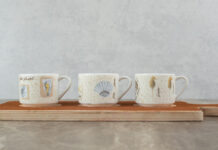 Porcelanowe filiżanki do kawy lub herbaty