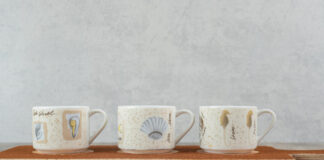 Porcelanowe filiżanki do kawy lub herbaty